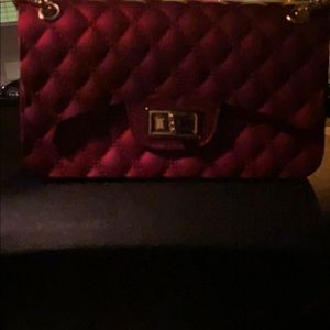Red Jelly Clutch Perfect for the Holidays